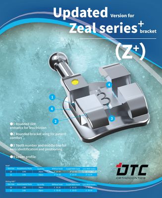 3 года Срок годности DTC Zeal Plus Серия Стоматологическая ортодонтическая скоба скоба Орто ткань