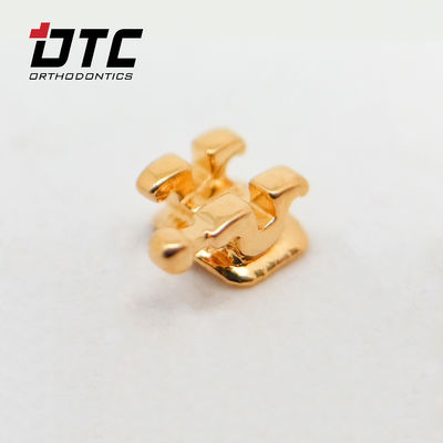 Сертификат CE DTC Orthodontic Dental Roth MBT Golden Delicate Серия скобки с крючками Машины Источник питания