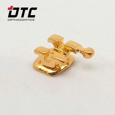 Сертификат CE DTC Orthodontic Dental Roth MBT Golden Delicate Серия скобки с крючками Машины Источник питания