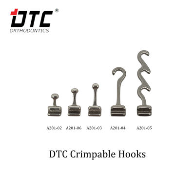 0.018'/0.022' DTC Orthodontic Dental Нержавеющая сталь Скручиваемый крюк короткий длинный или спиральный крюки